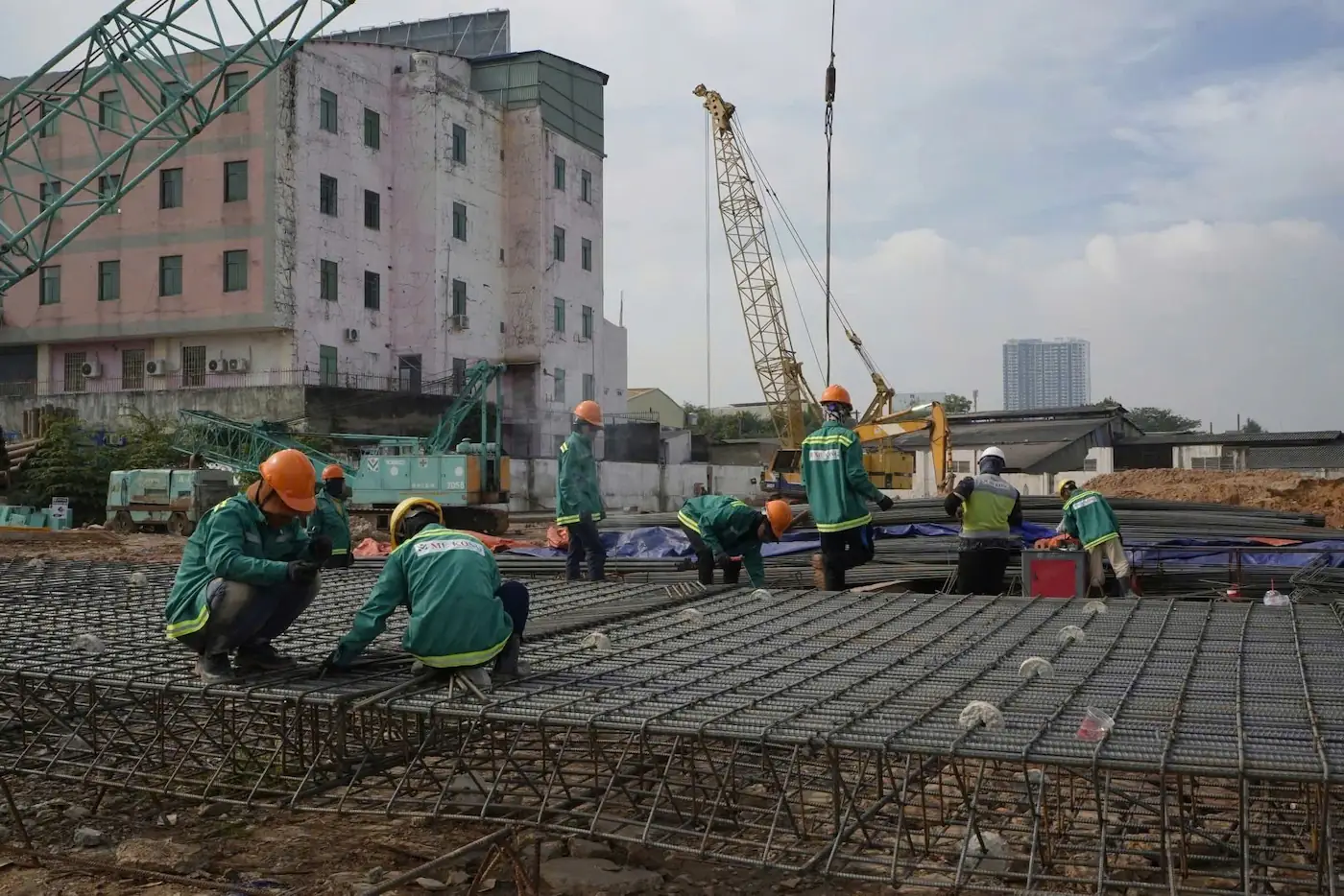 Công trường thi công Khải Hoàn Imperial