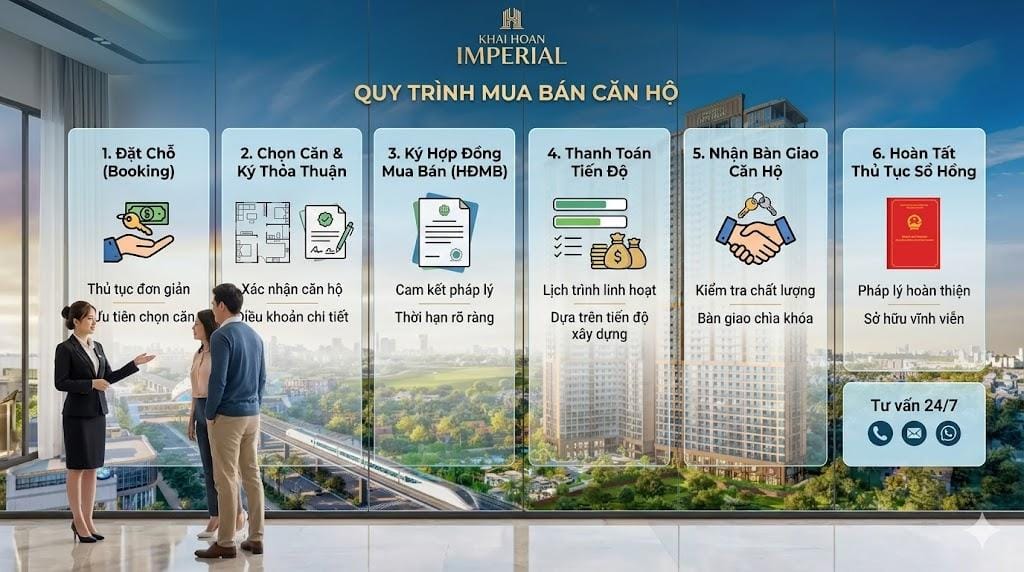 Thủ tục mua bán căn hộ Khai Hoan Imperial